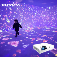 Projecteur interactif holographique 3D immersif à 360 degrés pour sol et mur, projection interactive dans l'espace complet, matériau métallique durable