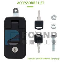 Loquet de compression à levier manuel réglable en alliage de Zinc scellé RV remorque boîte à outils serrure de porte pour RV remorque utilisation Durable