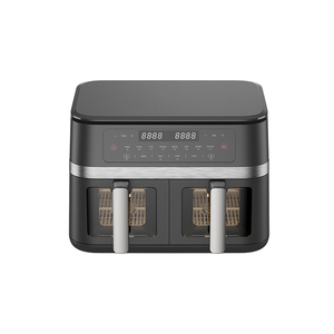 <span class=keywords><strong>Friteuse</strong></span> à <span class=keywords><strong>air</strong></span> <span class=keywords><strong>chaud</strong></span> 11L antiadhésive 2200-2800W, machine à frites avec 2 paniers de friture indépendants de 5,5L – Meilleure vente - Product Image 2