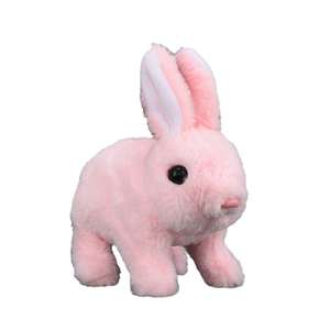 Giocattolo di Peluche Coniglio Bianco Elettrico Simulato con Orecchie Mobili, Funzioni di Camminata e Abbaio - Product Image 5