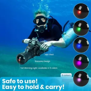 Scooter aquatique HY Sports UB03-1 haute puissance 700W, moteur sans balais, en alliage d'aluminium, autonomie de 80 minutes, 5 kg, plongée sous-marine, snorkeling, 3-4 personnes - Product Image 2