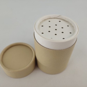 Giấy Kraft Ống Muối Gia Vị Và Thảo Mộc Bao Bì Bột Lỏng Ống Giấy <span class=keywords><strong>Container</strong></span> Với Shaker Sifter - Product Image 6