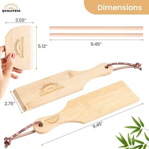 Set per Gnocchi con Utensili per Impastare - 2x Palette, 2x Rulli e 1x <span class=keywords><strong>Tagliapasta</strong></span>, Strumenti in Bambù per Modellare la Pasta - Product Image 3