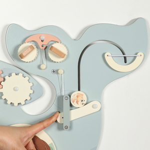 Montessori Bằng Gỗ Cá Heo Tường Trò Chơi Bận Hội Đồng Quản Trị Giáo Dục Nhận Thức Học Tập Câu Đố Hoạt Động Đồ Chơi Cho Trẻ Em Trai Cô Gái - Product Image 5