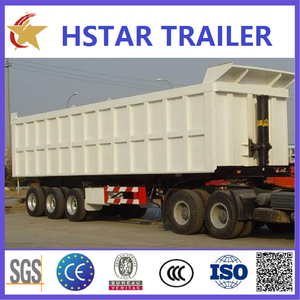 2025 YEAR HSTAR The Whole Series of Trailer 3 Axles 45 Tons 50 Tons Dump Truck Trailer for Transport Stone and Sand Dump Semi Trailer - Product Image 3