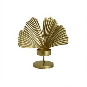 Metal Gold Color Candle <b>Holder</b> Customized Size And Shape <b>Tealight</b> Candle <b>Holder</b> For Wedding Party And Event Use - Product Image 1