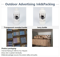 Tinta Eco Solvent Berkualitas Tinggi Myriad Minded 1000ml dalam Botol untuk Printer Iklan Luar Ruangan Ramah Lingkungan Rendah Bau
