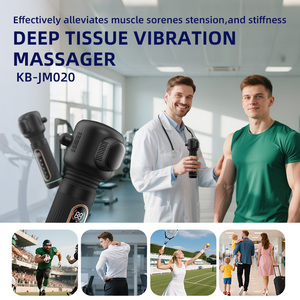 Pistola Masajeadora Facial Muscular Profesional de 4 Cabezales con Vibración para Tejido Profundo y Masaje Corporal Deportivo - Product Image 6