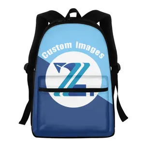 Moq 1pcs Any Image Customized Print Backpack Wax Fabric Printed 2023 Wholesale Price Ladies Backpack