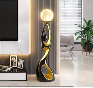 Lampada <span class=keywords><strong>da</strong></span> <span class=keywords><strong>Terra</strong></span> LED Moderna Minimalista con Scultura in Resina <span class=keywords><strong>per</strong></span> Angolo <span class=keywords><strong>Soggiorno</strong></span>, Decorazione Artistica <span class=keywords><strong>per</strong></span> Casa e Hotel - Product Image 3