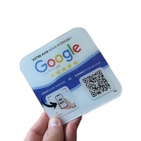 Plaque de Signe NFC Étanche 13,56 MHz pour Avis Google et Réseaux Sociaux