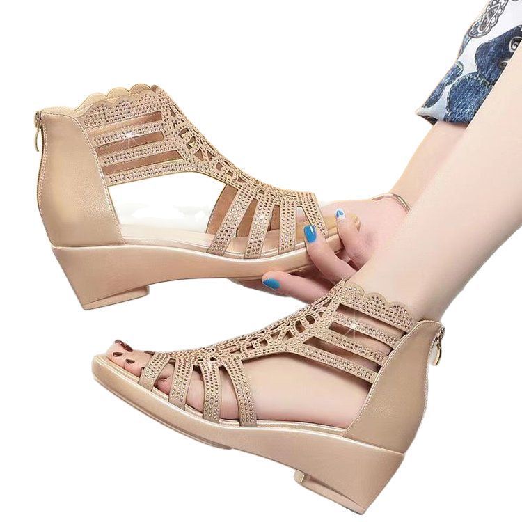 Lukcolor Sandale - Nu-Pieds Bohême Été Femmes Dames Bling Fleur Cristal Sandales Plates Plage Lukcolor Sandale - Nu-Pieds Bohême Été Femmes Dames Bling Fleur Cristal Sandales Plates Plage