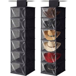 Organizador de Gorras Colgante para Armario, de Tela No Tejida, con 6 Bolsillos, para Guardar Gorras en el Dormitorio - Product Image 1