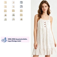 Chemise de nuit 100 % coton pour femme, débardeur d'été confortable et absorbant la transpiration, robe de chambre ample