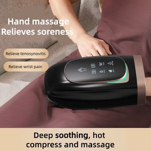 加熱圧縮フルラップコードレス電動ハンドリストマッサージャー指手のひらセラピーマッサージバイブレーターマシン - Product Image 4