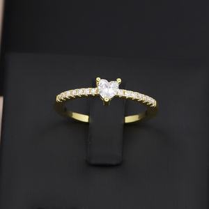 Ensemble de bagues de mariage tendance en laiton JXX, plaqué or 24 carats, fiançailles, zircone cubique 5A, bague pour femme - Product Image 6