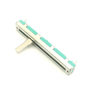 30mm 45mm 60mm <span class=keywords><strong>100k</strong></span>,10K 50K Ohm Stéréo Gang Film Carbone Glissière Potentiomètre slide fader a50kx2 fader - Product Image 4