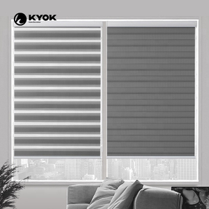 Embrasse KYOK Modernes Design Guangdong Grauer Polyester-Stoff Einfach zu Installierende Jalousie Rollo Raffrollo Vorhangschiene Rollosystem - Product Image 5