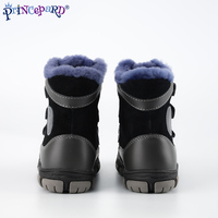 Bottes noires durables pour enfants avec semelle résistante à l'usure, idéales pour la course, le saut et les activités de plein air, bottes d'hiver pour enfants