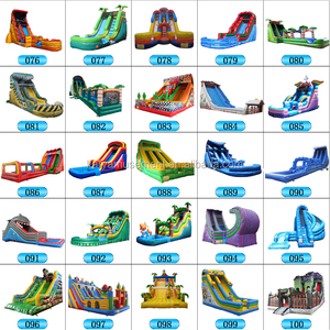 Gorila inflable comercial del dinosaurio que salta saltando puentes del castillo toboganes inflables de doble carril parque acuático gigante - Product Image 6