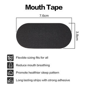 Aangepaste Verpakking Latex Vrije Kinesiologie Anti Snurken Slaapstrips Mondband Slaapmond Tape Voor Slaap Nasale Ademhaling - Product Image 2