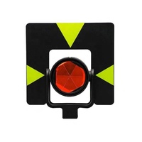 Mini-prisme CCJC 360 degrés avec revêtement en cuivre, support en L compatible avec toutes les stations totales, garantie de 6 mois