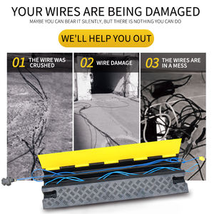 Plateau de câbles protecteur de câbles en plastique noir 1 canal - Product Image 3