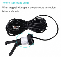 Capteur de débit liquide XK-FS-02 GLX-FLO-RP pour piscine avec câble de 15 pieds, compatible avec les systèmes à sel