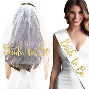 <span class=keywords><strong>Bride</strong></span> To Be Sash Set Bridal Shower Sash decorazioni forniture Kit decorazioni per feste di addio al nubilato <span class=keywords><strong>Team</strong></span> <span class=keywords><strong>Bride</strong></span> Wedding Balloon Set - Product Image 2