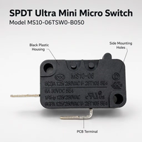 Approvisionnement d'usine Prix Attractif SPDT Ultra Mini Micro-Interrupteur Type MS10-06TSW0-B050