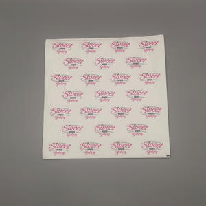 Feuilles de papier imperméables et résistantes à la graisse avec impression de logo personnalisé, revêtement PE, pour l'emballage des sandwichs, des hamburgers et des aliments - Product Image 3