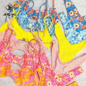 2024 New Print Swimsuits for Women Seamless Two Piece Bikini Thong Private Label Swimwear - Product Image 1
