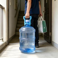 Poignée de transport en plastique pour bidon d'eau potable de 5 gallons, idéale pour les fournisseurs d'eau en gros (commande en gros)