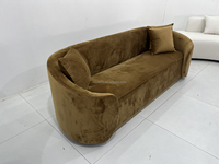 Ensemble de canapés d'angle en velours de style minimaliste européen pour salon et mobilier de maison