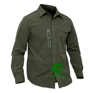KANGO T 셔츠 긴 소매 저렴한 야외 디자인 자신의 낚시 셔츠 핫 세일 전술 빠른 건조 셔츠 공장 낚시 만들기