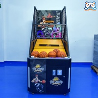 Machine de jeu d'arcade de basket-ball et de boxe à monnayeur Dreamland avec accepteur de billets pour centres de jeux intérieurs