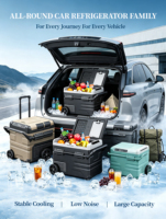 Réfrigérateur-congélateur portable à compresseur, faible consommation d'énergie, double zone, 12V 24V DC, pour camion, van et camping-car