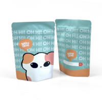 Emballage personnalisé pour friandises pour animaux de compagnie, emballage alimentaire pour chiens et chats, texture givrée douce, emballage à fermeture éclair résistant aux odeurs