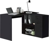 Réglable type l forme tapis de bois mobile ordinateur bureau table armoire coin ordinateur bureaux avec rangement