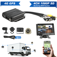 Mini DVR de voiture 1080P AHD 4 canaux, sécurité du véhicule, suivi GPS, enregistrement du véhicule, CMSV6, caméra analogique FHD, surveillance à distance, MDVR mobile