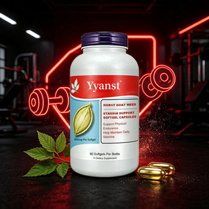Extrait naturel de Horny Goat Weed en capsules molles pour maintenir la résistance quotidienne, l'endurance physique, la forme et la vitalité quotidienne pour les hommes - Product Image 2