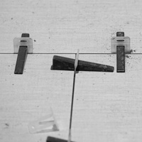 DINGYI Système de nivellement de carreaux Clips minces cales 1.0/1.5/2.0/2.5/3.0mm pour outils d'installation de carreaux de pierres en céramique 3-16mm, 100 pièces