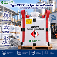 Sac Jumbo Conducteur Type C, Sac de Vrac 1000kg UN1309, Sac en Aluminium Métallique Antistatique, Vente en Gros, Fourniture Robuste