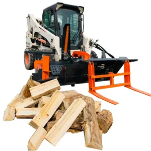 Used skid steer firewood processor hydraulic log splitter for tractor RSW400