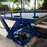 Plateforme élévatrice hydraulique fixe robuste 1-10 tonnes OEM à double ciseaux personnalisée antidérapante encastrée au sol AC