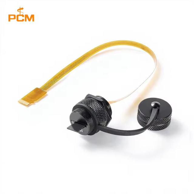 Outdoor IP67 Micro SD(TF) Card Extension Cable Panel Mount TF Card Flex Extender FPC Waterproof Cable