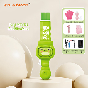 Baguettes à bulles de brouillard mignonnes, machine à bulles électrique automatique avec fumée magique, lumières colorées et musique, <span class=keywords><strong>jeu</strong></span> de bulles pour fête - Product Image 3