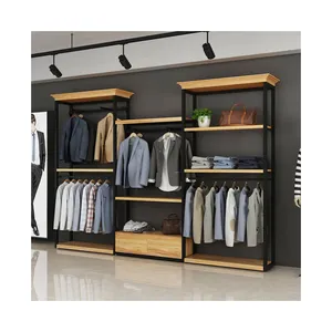 Comptoir de magasin de fabricant de haute qualité Vitrine de luxe en bois Boutique Magasin de vêtements Design pour vêtement