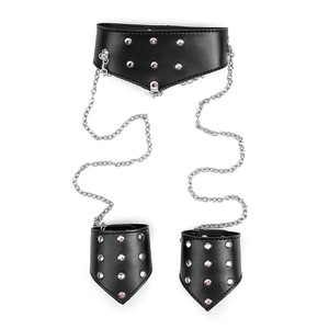 <strong>BDSM</strong> Restraint <strong>Collar</strong> with Hand Waist Cuffs Female Bondage Sex Toys for <strong>BDSM</strong> &amp; Kinky Play - Product Image 2