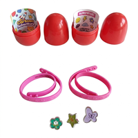 Jouet DIY capsule surprise avec breloques en silicone pour bracelet, pour la création de bijoux en œufs surprise, pour enfants, certifié EN71, à partir de 5 ans